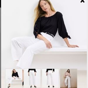 Women's White Flared Jeans